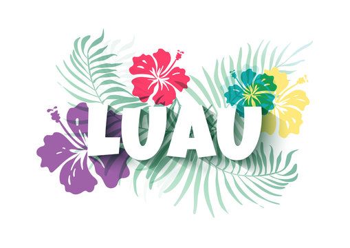 SAVE THE DATE SOCIAL BUTTERFLIES 'LUAU'