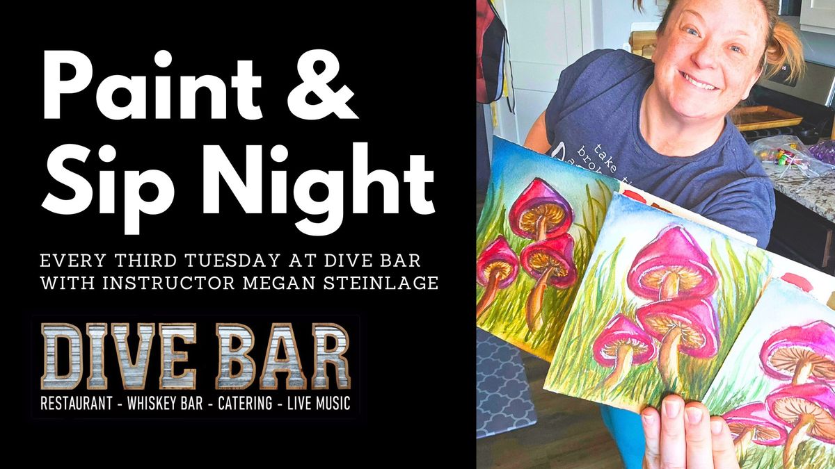 Paint & Sip Night at Dive Bar
