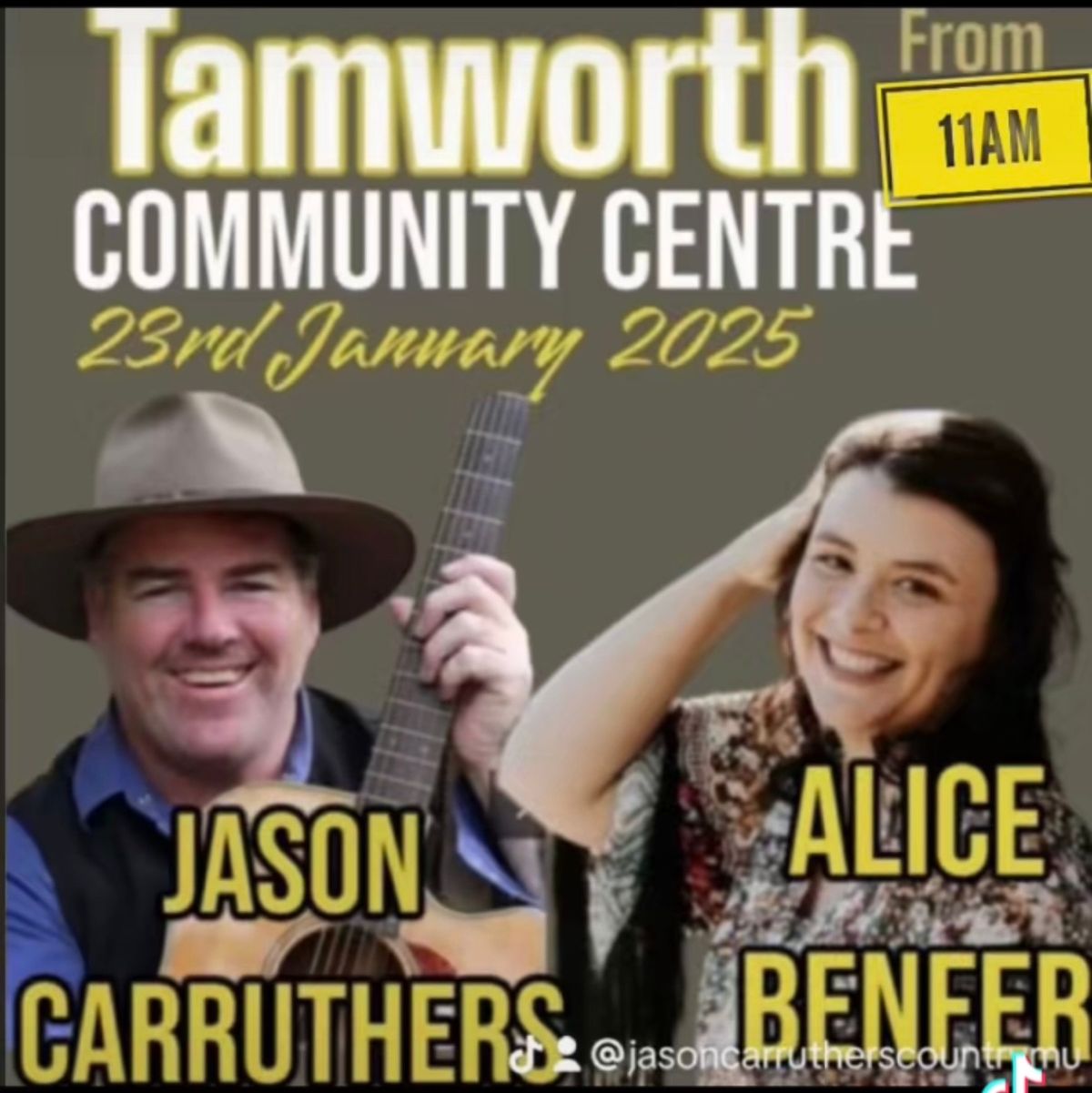 JASON CARRUTHERS & ALICE BENFER TAMWORTH COMMUNITY CENTRE