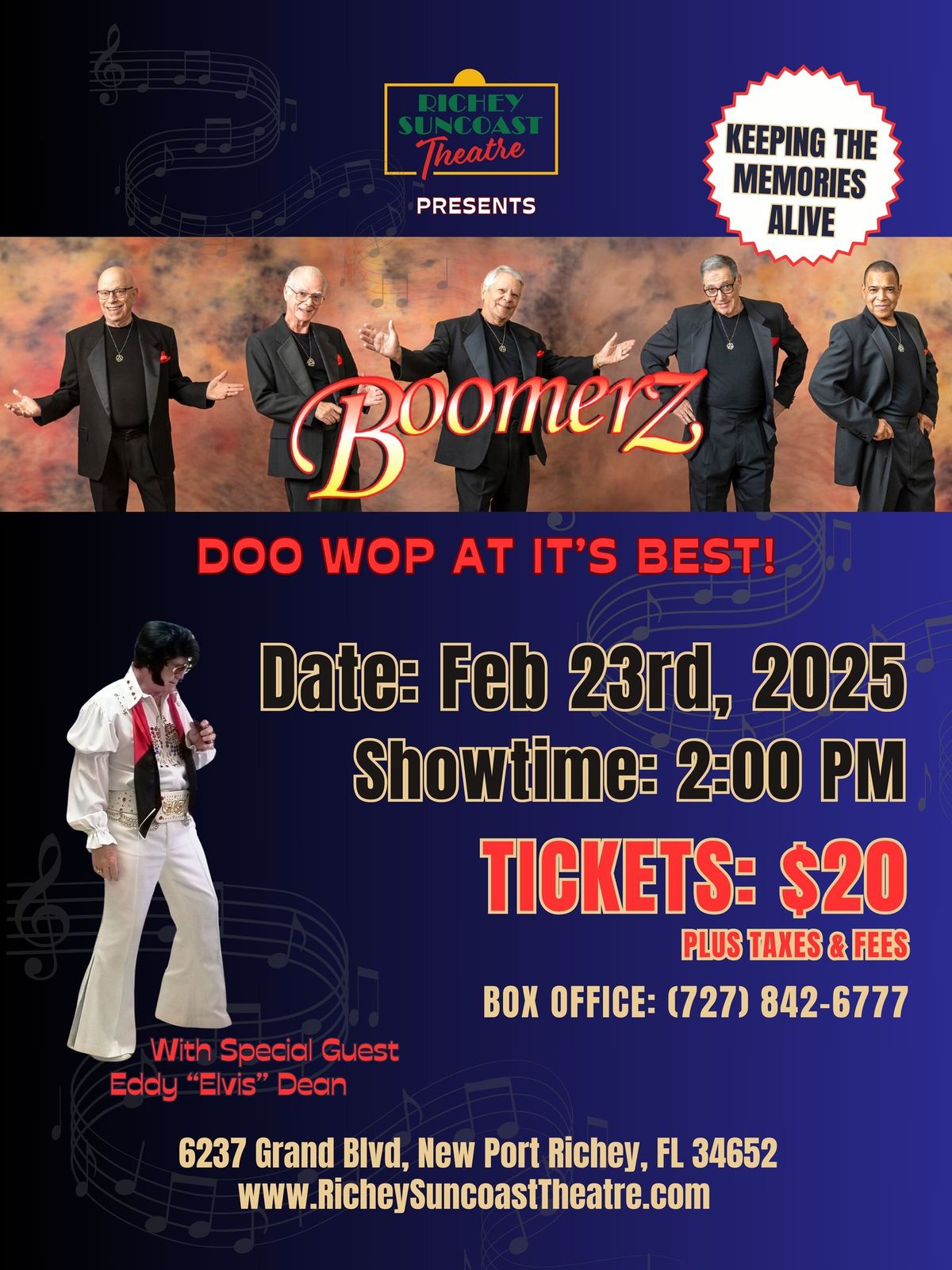 Boomerz Doo Wop LIVE @ Richey Suncoast Theatre