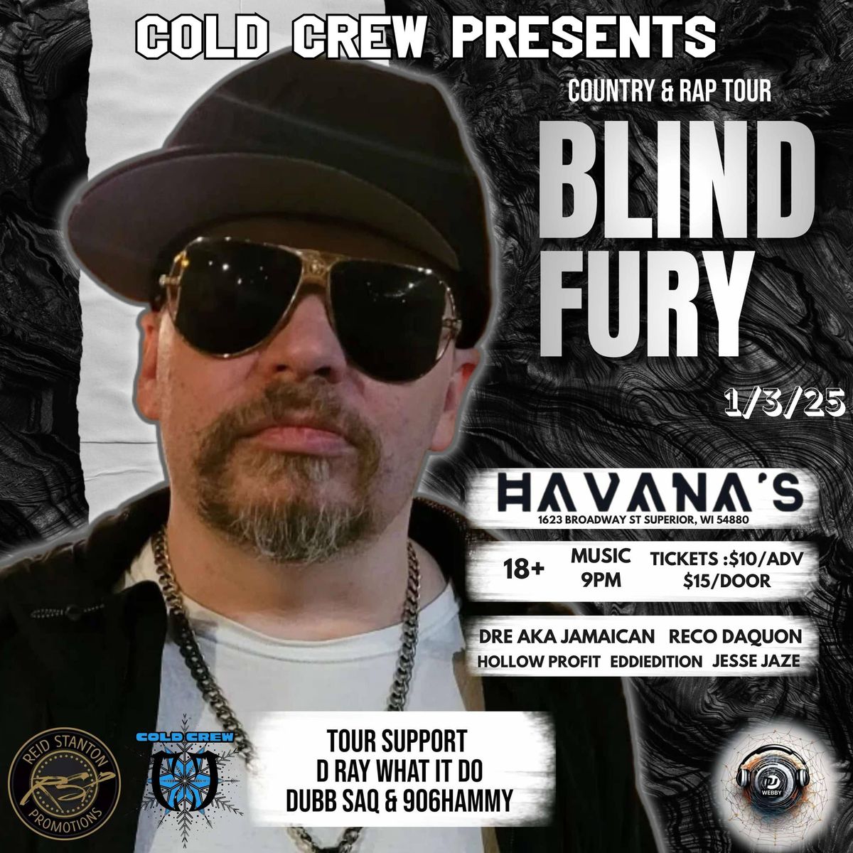 Blind Fury at Havana\u2019s - January 3rd