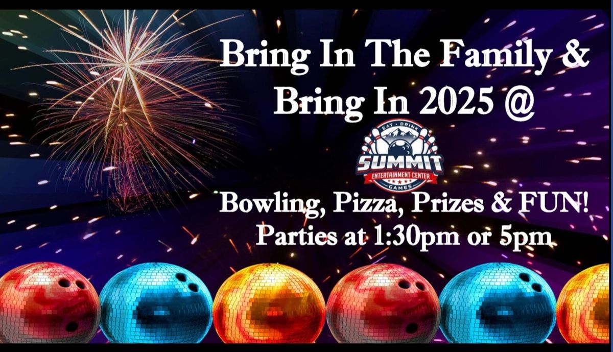 Family New Years Eve Parties 1:30 & 5pm