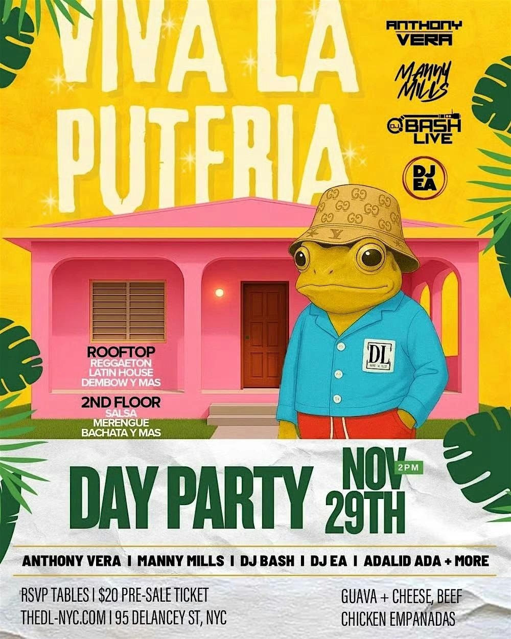 NYC Events Guide: Viva La Puter\u00eda at The DL \u2013 Latin Rooftop Party