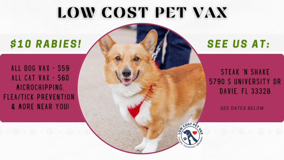 Davie Low Cost Pet Shots (S University Dr)