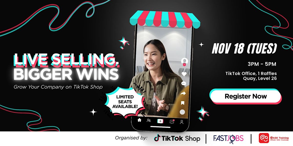 Live selling, bigger wins: Grow Your Company on TikTok Shop