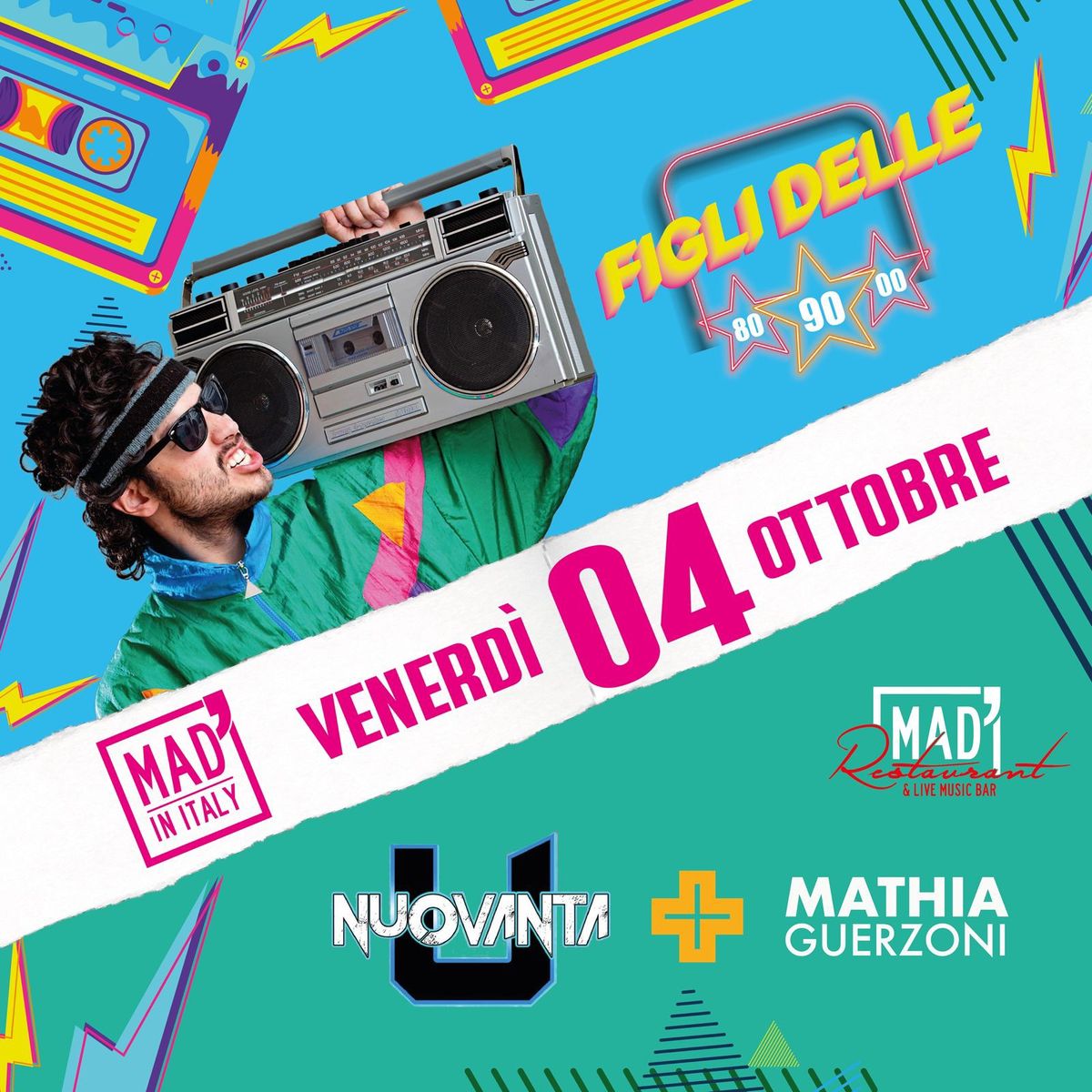 INAUGURAZIONE NUOVA STAGIONE - Figli delle \u2b5080\u2b5090\u2b5000 - Live NUOVANTA \/ Dj MATHIA