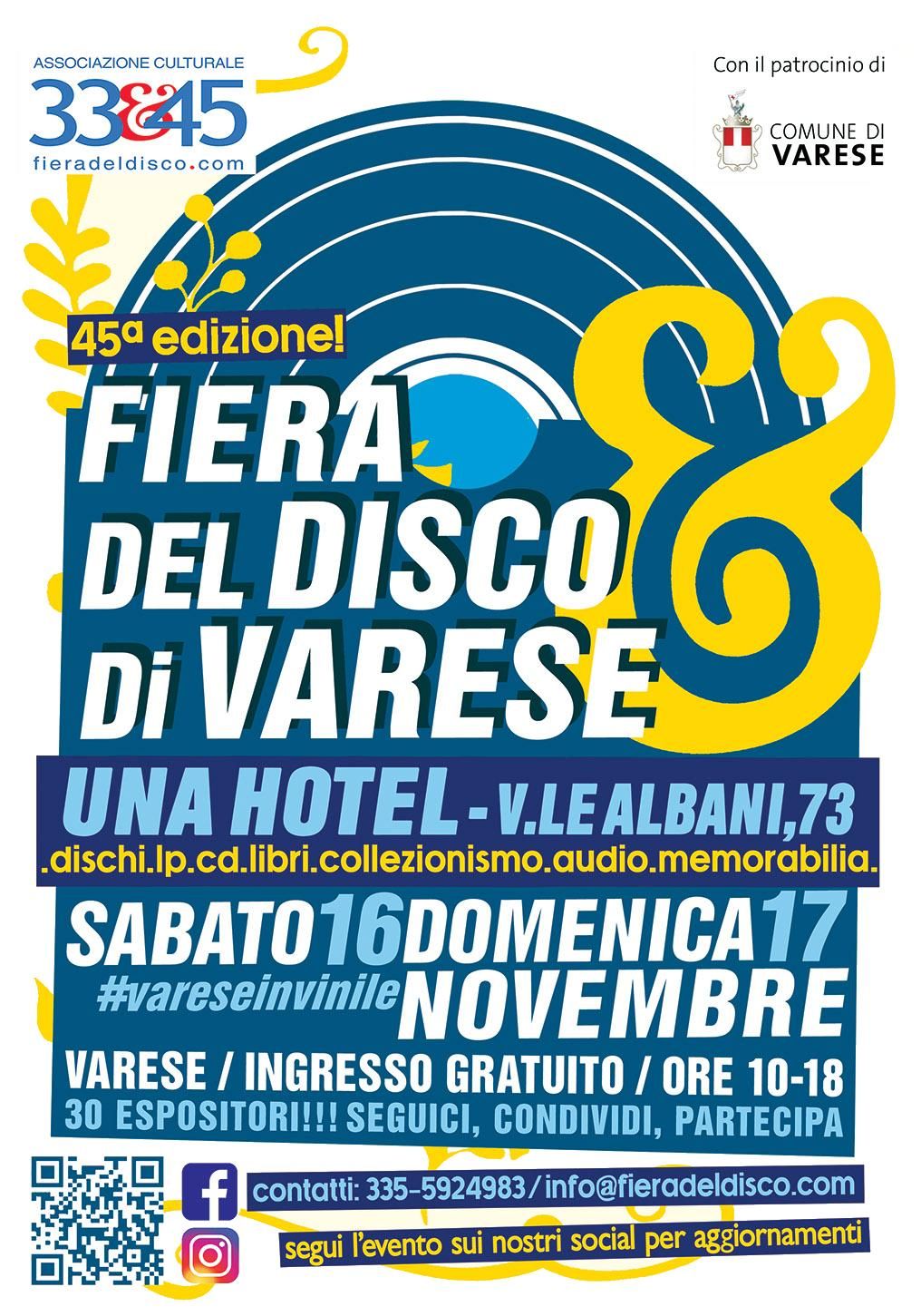 Fiera del Disco di Varese - 45\u00b0 edizione #vareseinvinile2024