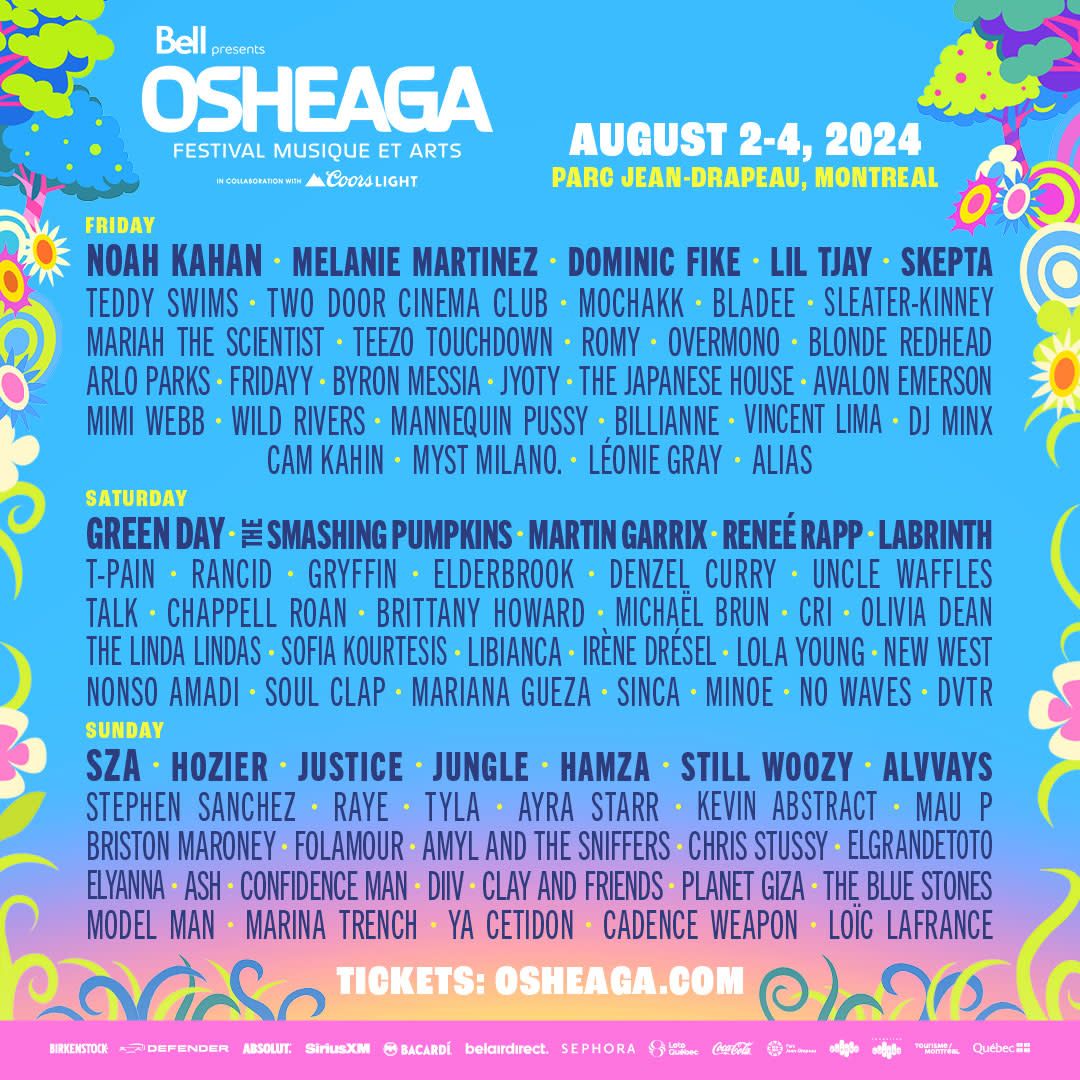 Osheaga Festival - 3 Day Pass