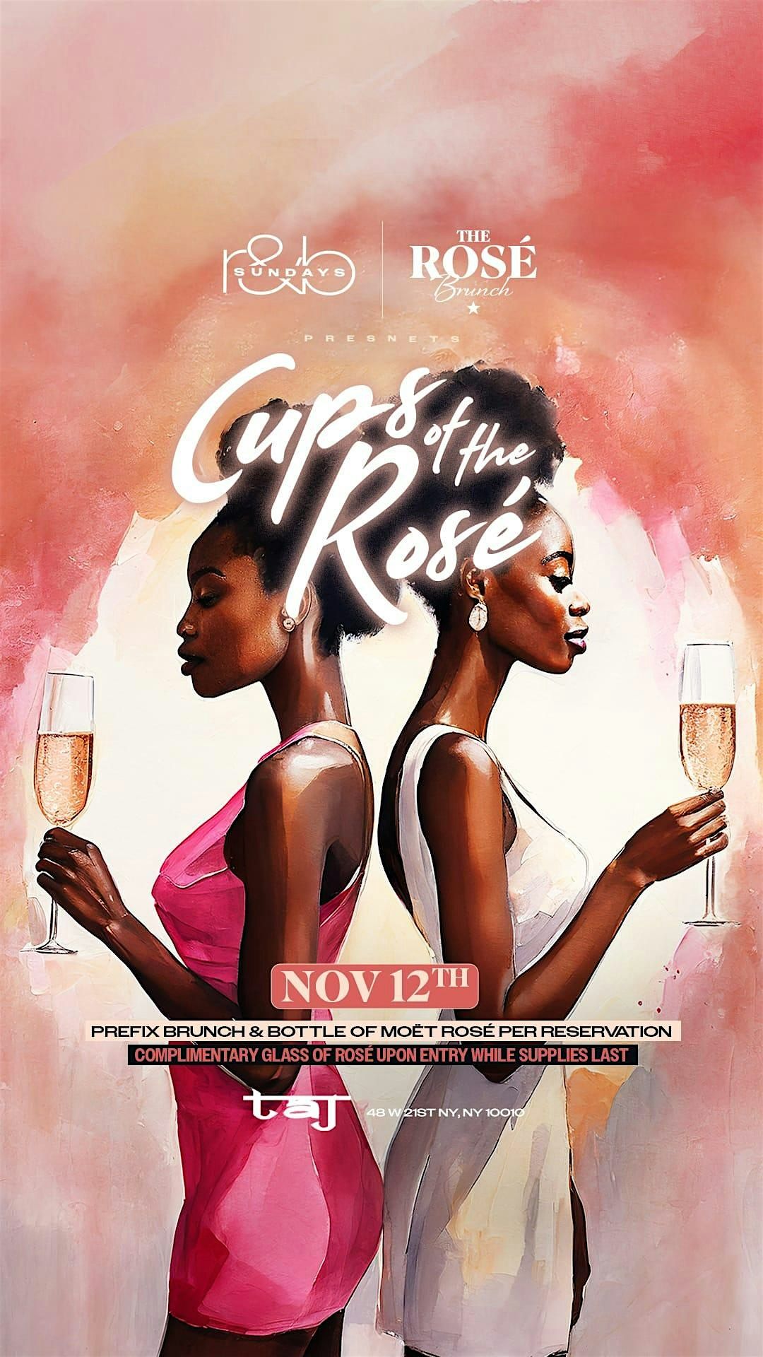 Sun. 11\/12: The #1 R&B Bottomless Brunch & Day Party Experience at TaJ NYC.