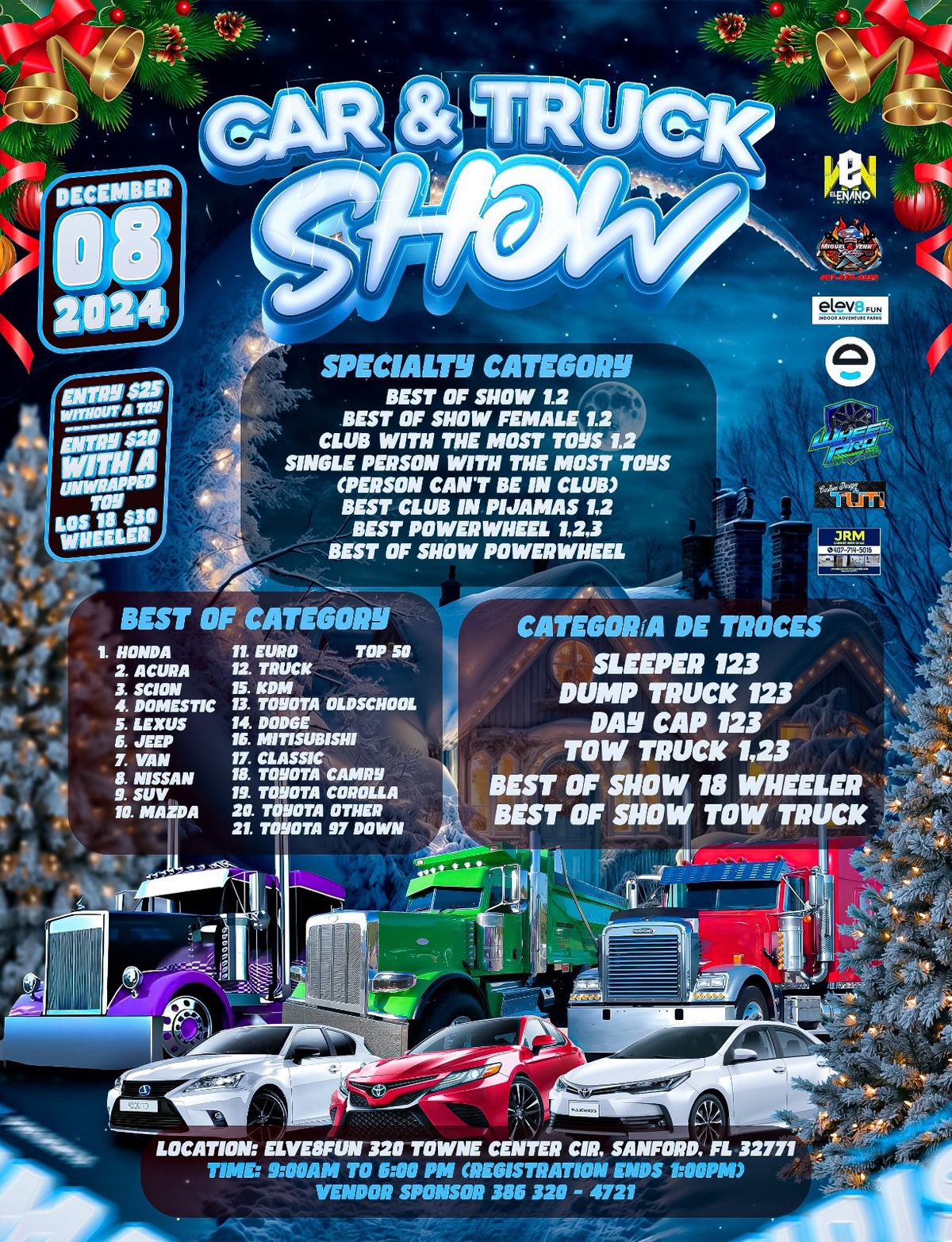 CHRISTMAS TOY DRIVE CAR & TRUCK SHOW 