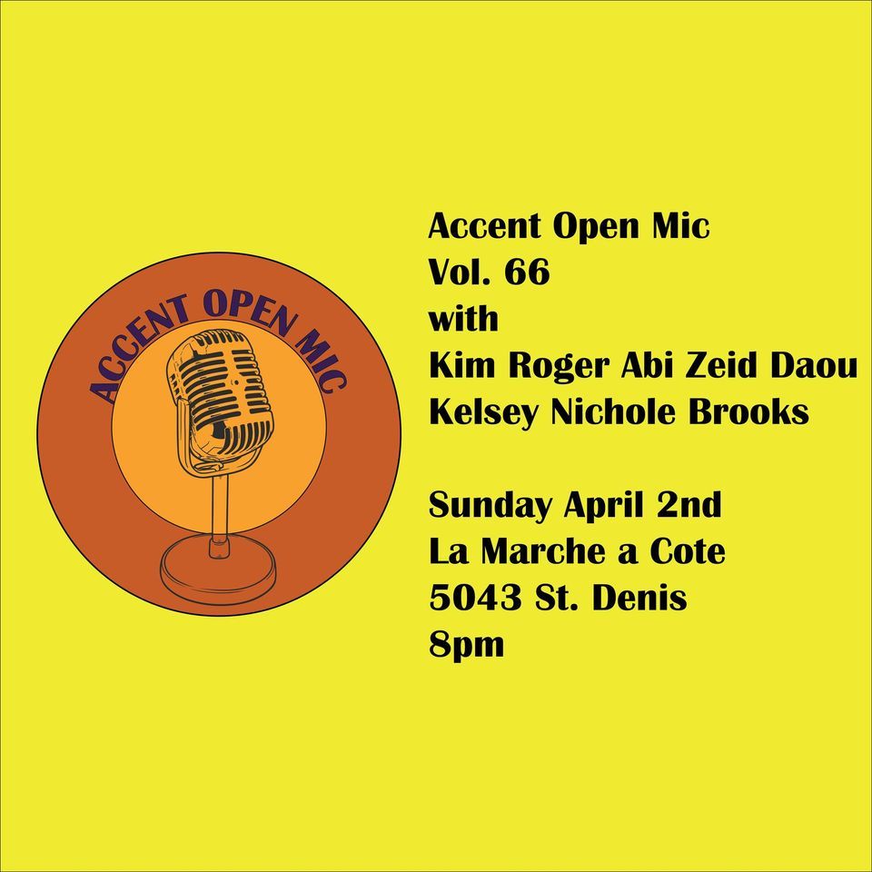 Accent Vol. 66 with Kim Roger Abi Zeid Daou and Kelsey Nichole Brooks