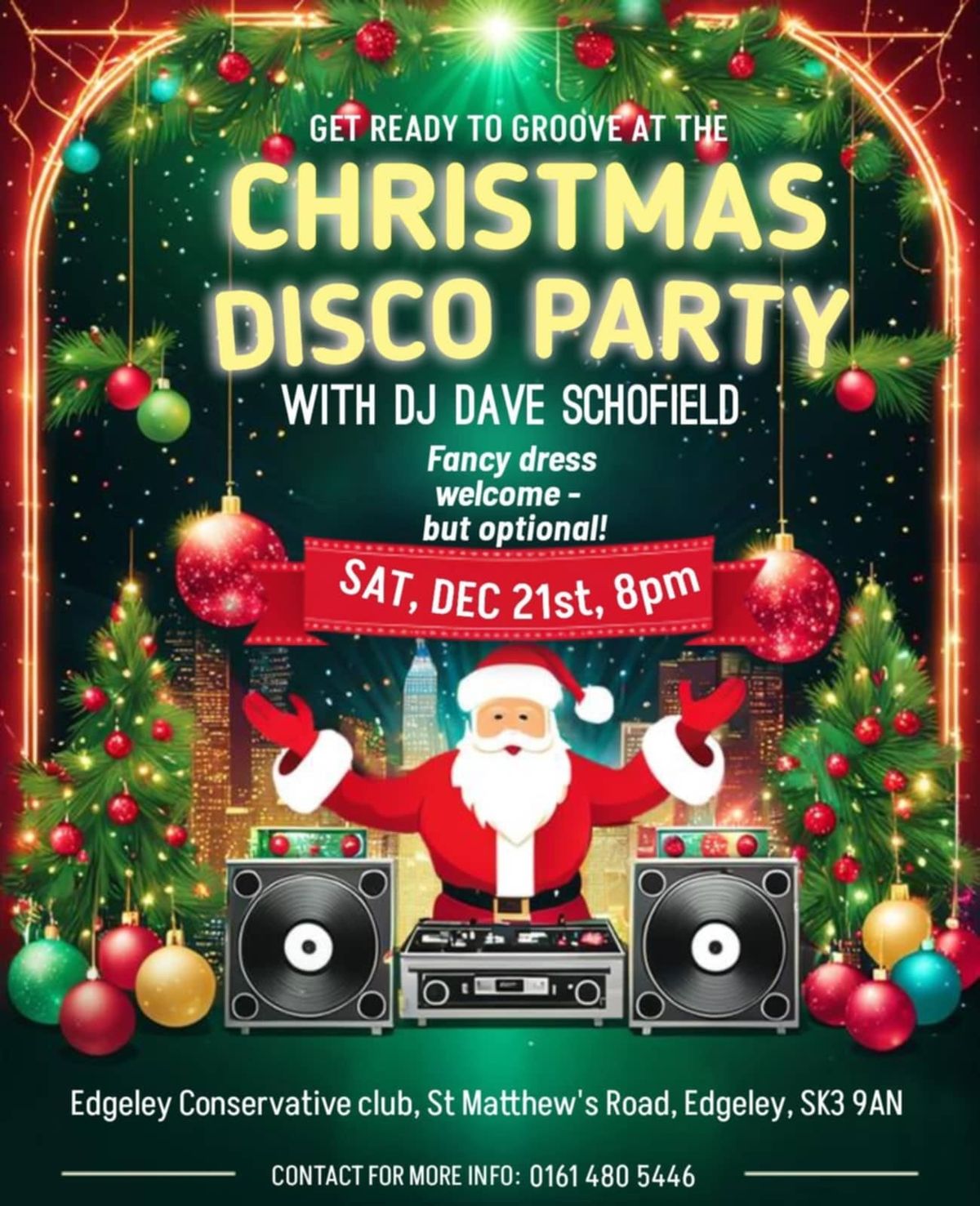 Edgeley Conservative Club's Xmas Disco Party - Fancy Dress welcome!