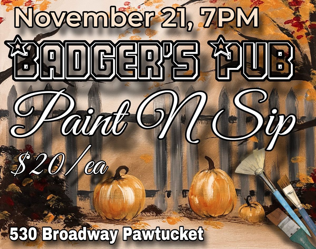 PAINT N SIP FALL EDITION 