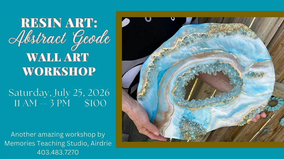 Resin Art: Stunning Abstract Wall Geode