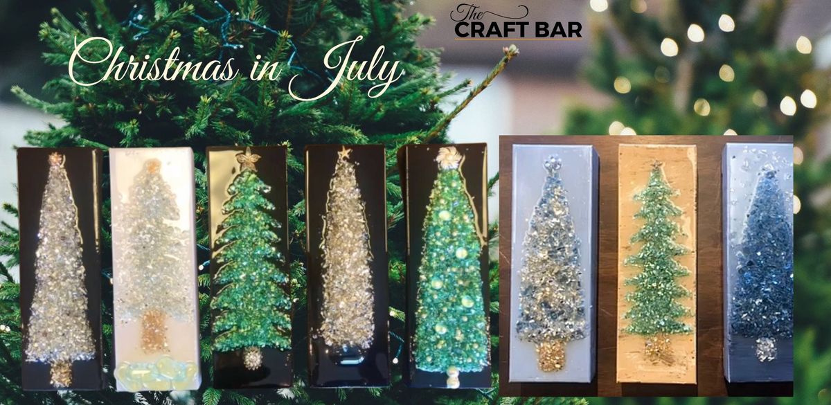 CHRISTMAS IN JULY: Crushed Glass Christmas Trees