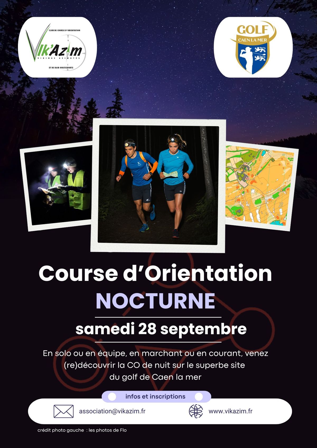 course d'orientation nocturne ouverte \u00e0 tous