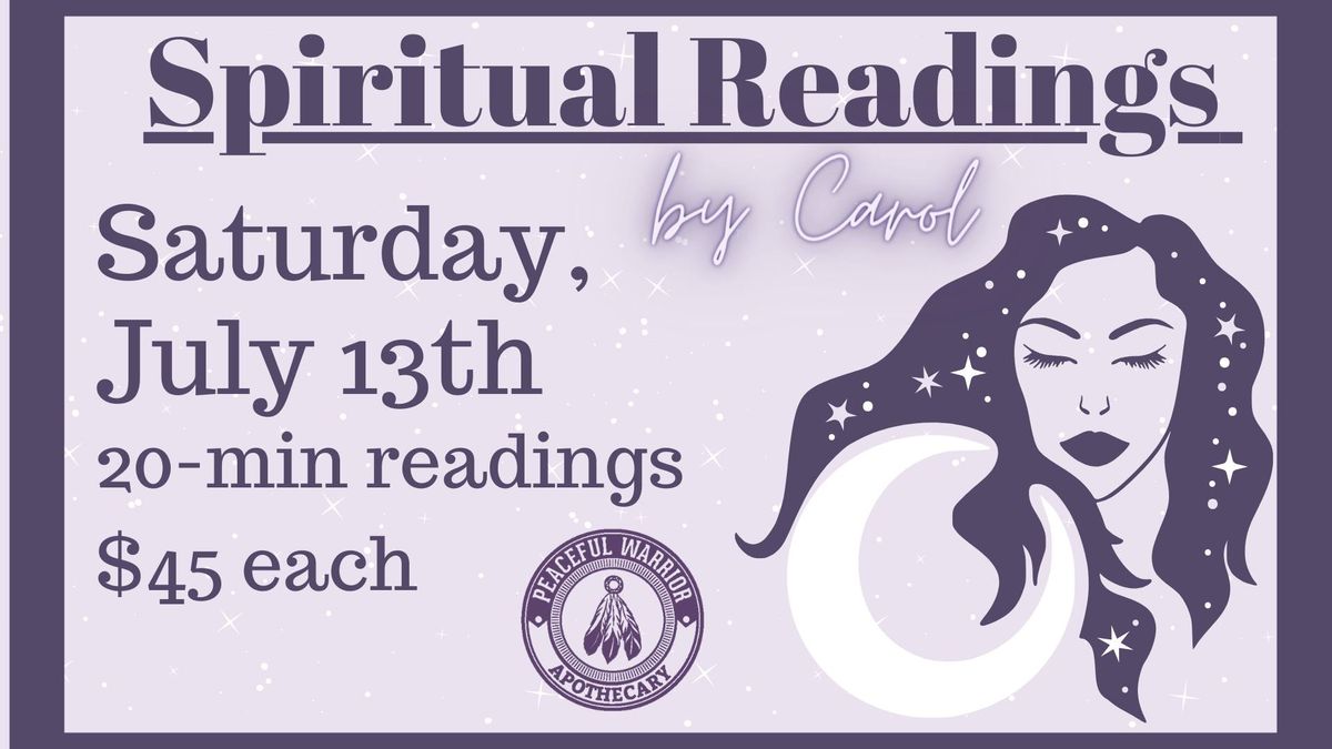 Spiritual Readings by Carol!