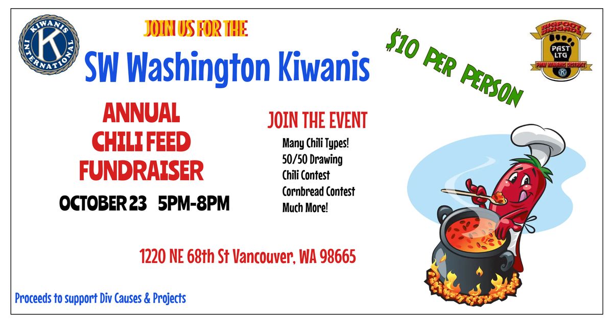 SW Washington Kiwanis Annual Chili Feed Fundraiser