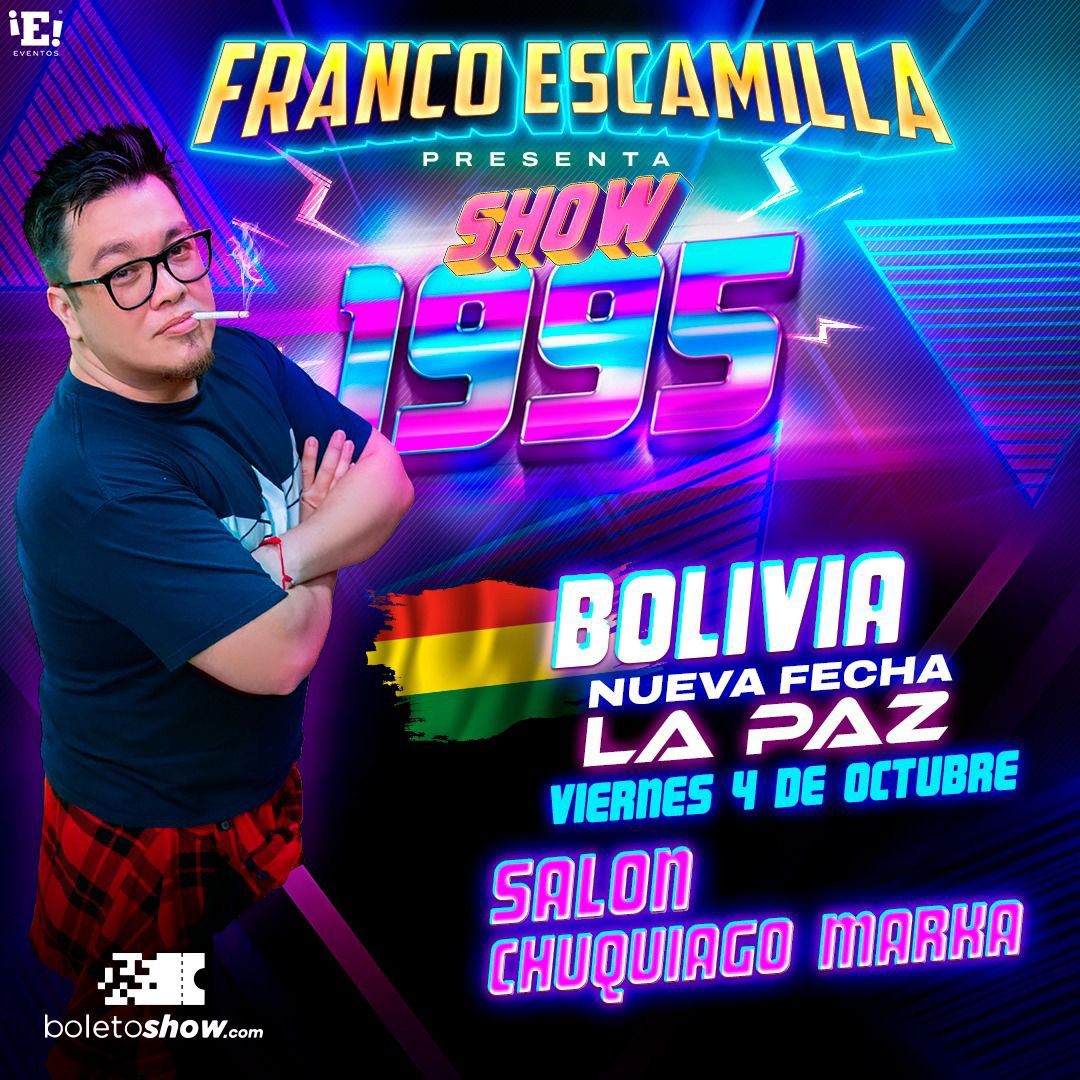 Franco Escamilla - show 1995 en La Paz - Bolivia