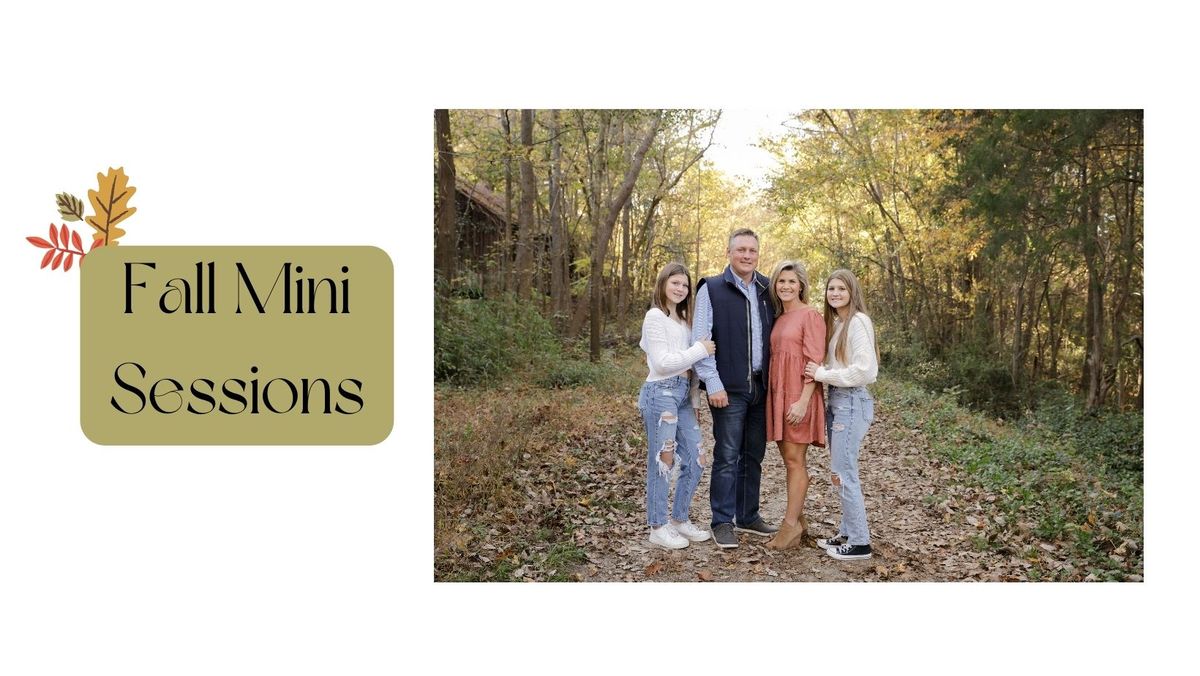 Fall Mini Sessions - Newberry Location TBD