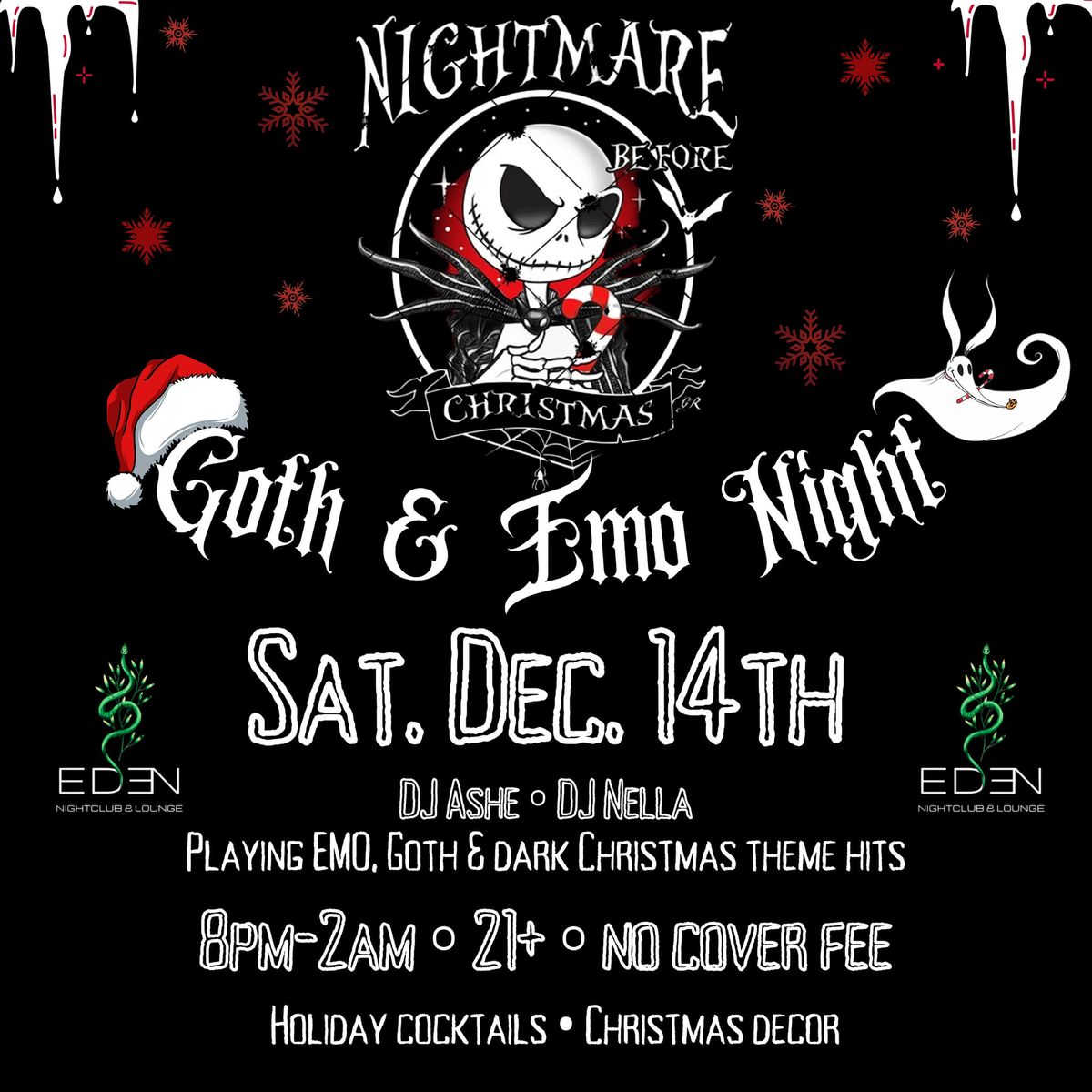 Nightmare Before Christmas Goth\/Emo Night