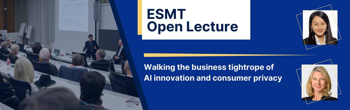 ESMT Open Lecture with Dr. Min Ye, founder and CEO of AInvone GmbH