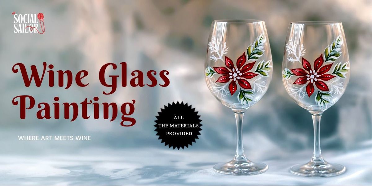 Wine Glass Painting - Delhi NCR