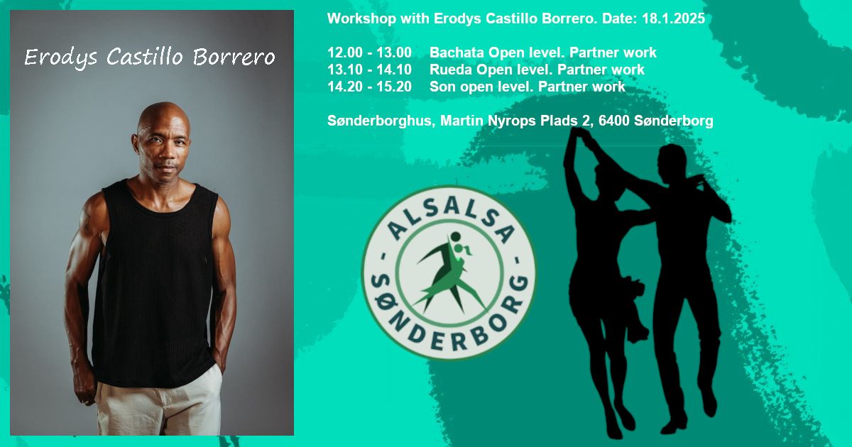 Bachata, Rueda og Son workshop med Erodys Castillo Borrero