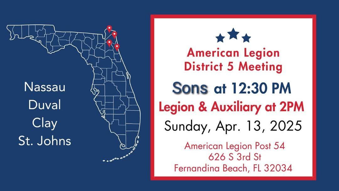 District 5 Meeting SAL LEG ALA | Post 54 | Fernandina Beach, Florida