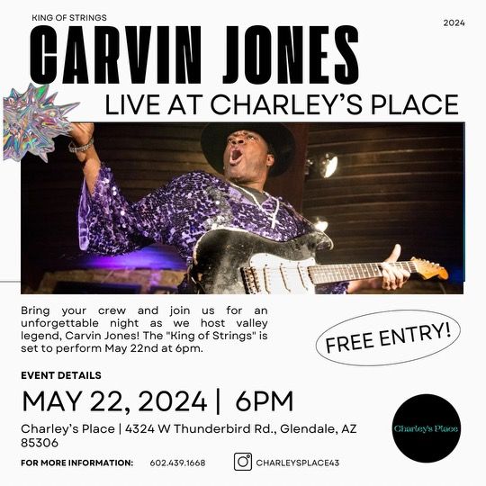 Carvin Jones Live Performance!