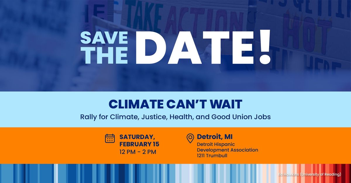 Detroit Climate Can't Wait Rally