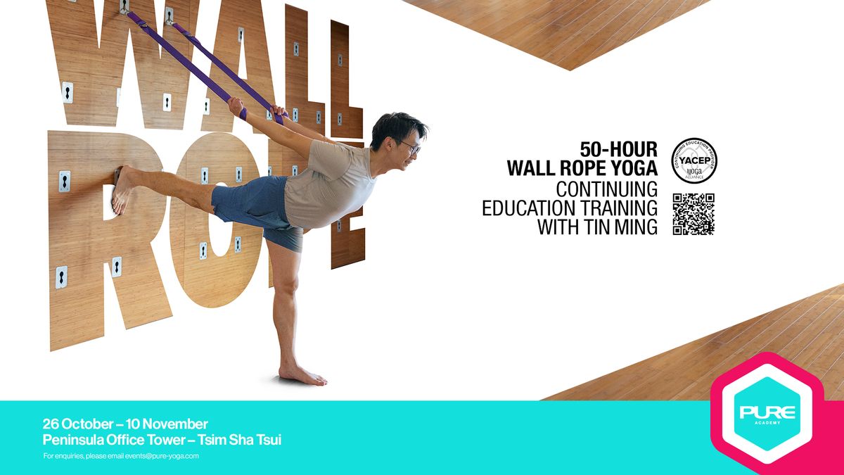 50-hour Wall Rope Yoga Continuing Education Training with Tin Ming Lau