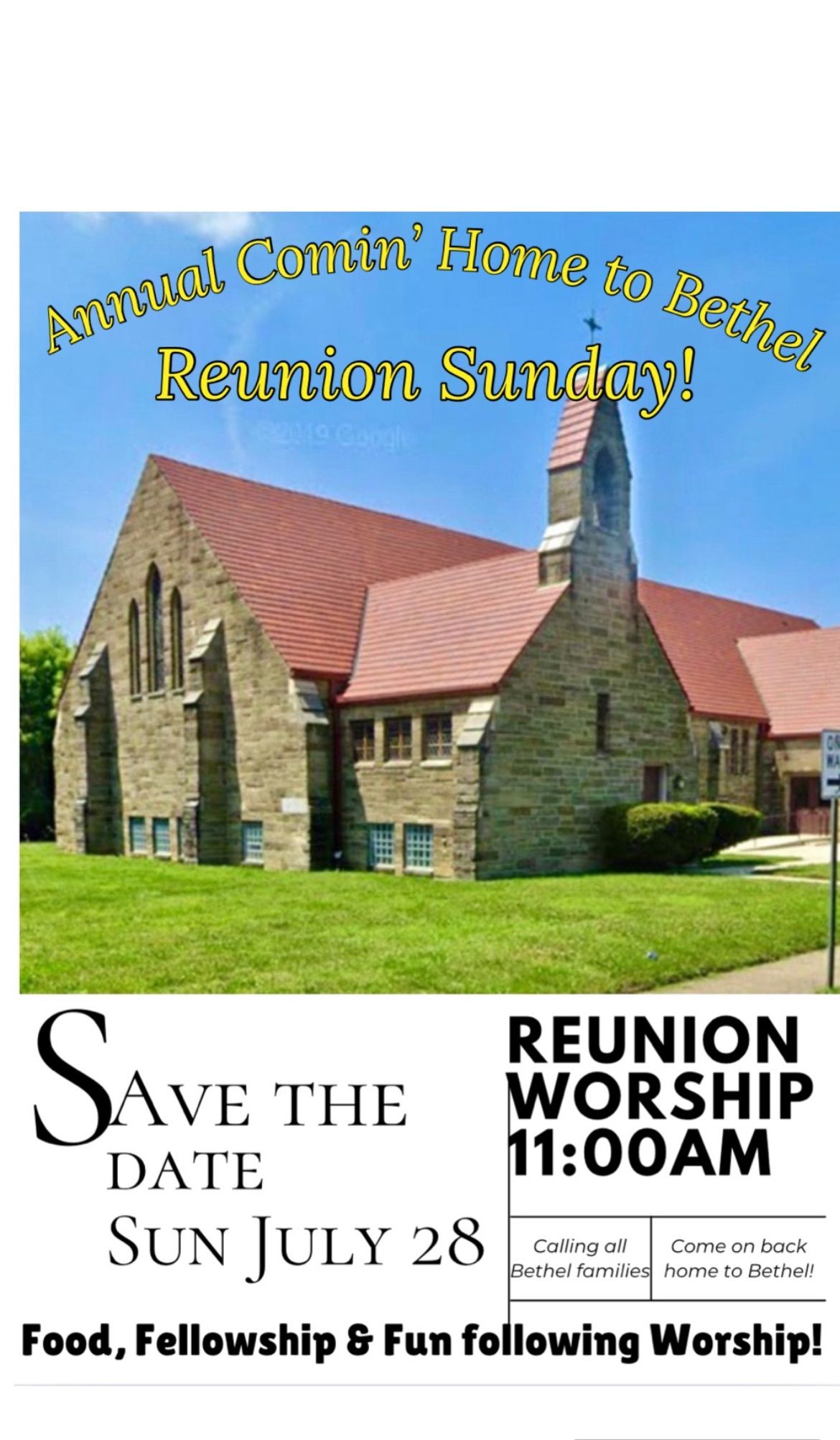 Comin\u2019 Home to Bethel Sunday Reunion