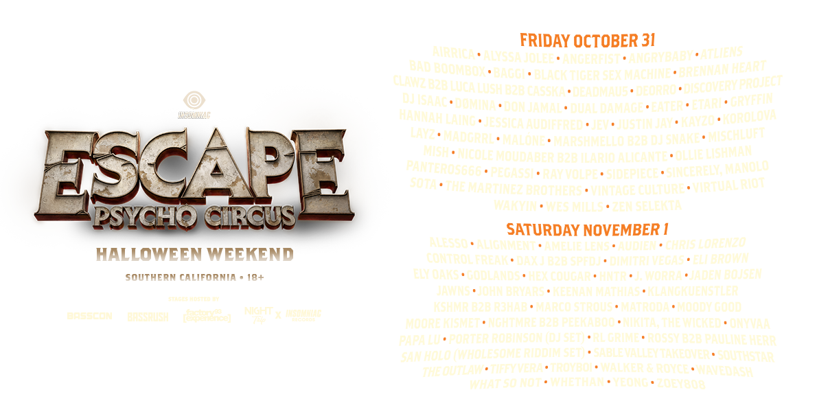 2025 Escape Halloween - 2 Day GA at National Orange Show Event Center