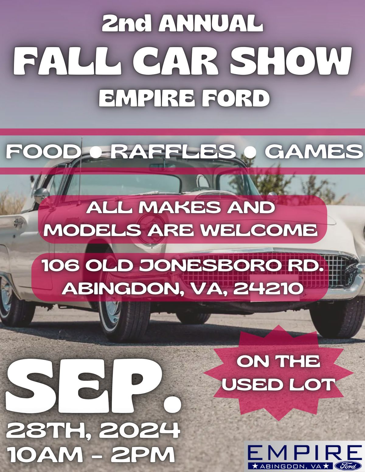 2nd Annual Fall Car Show