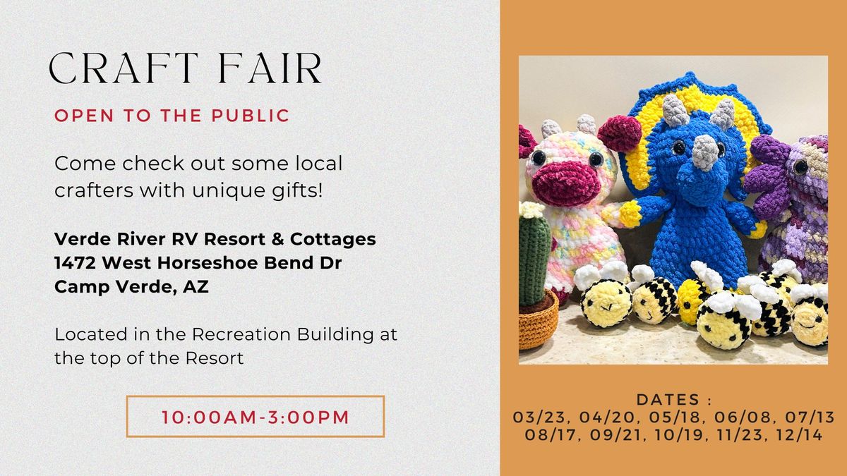 Craft Fair at Verde River RV Resort (Open to the Public)