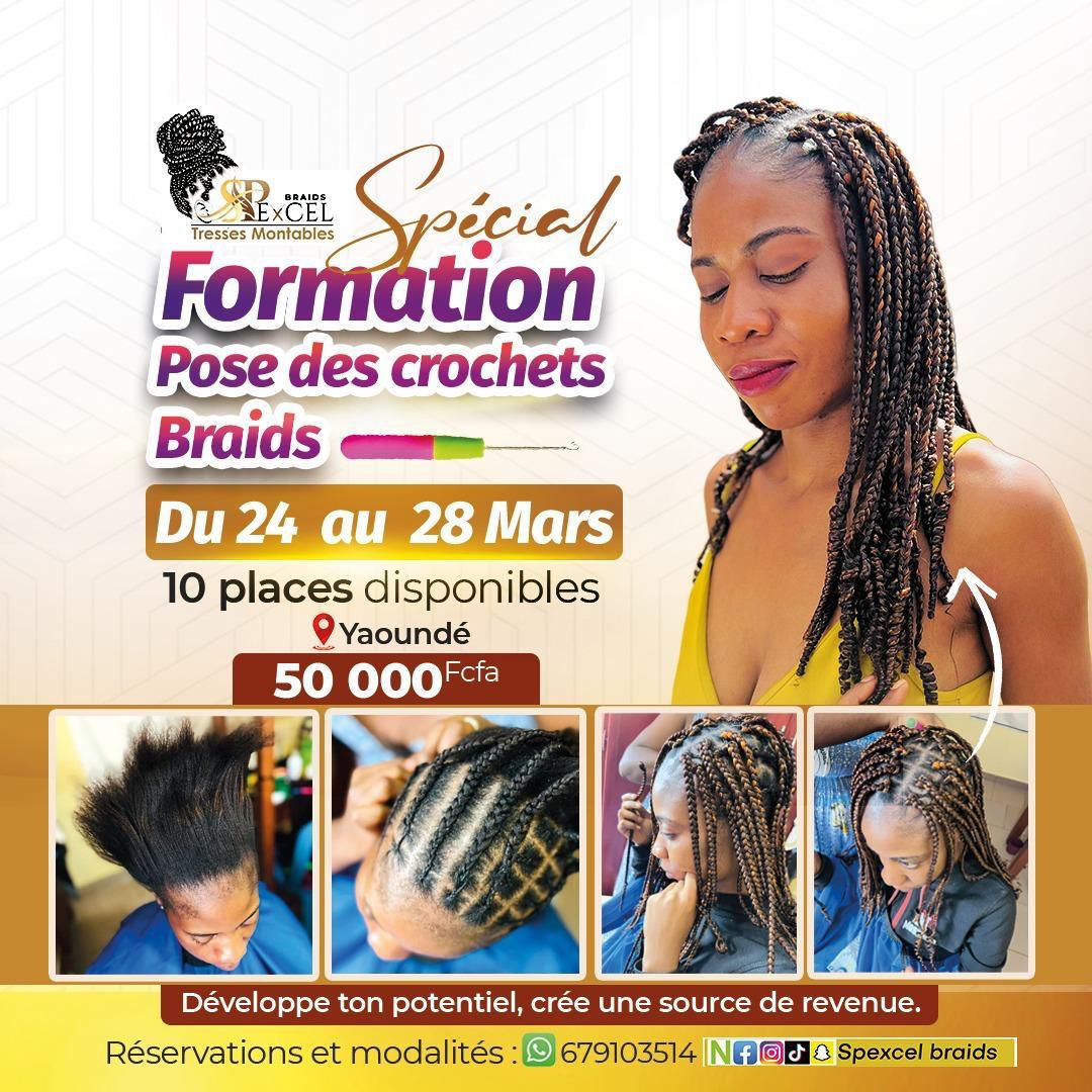 speciale formation pose de crochet braids 