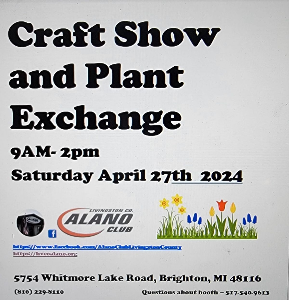Craft show and plant exchange