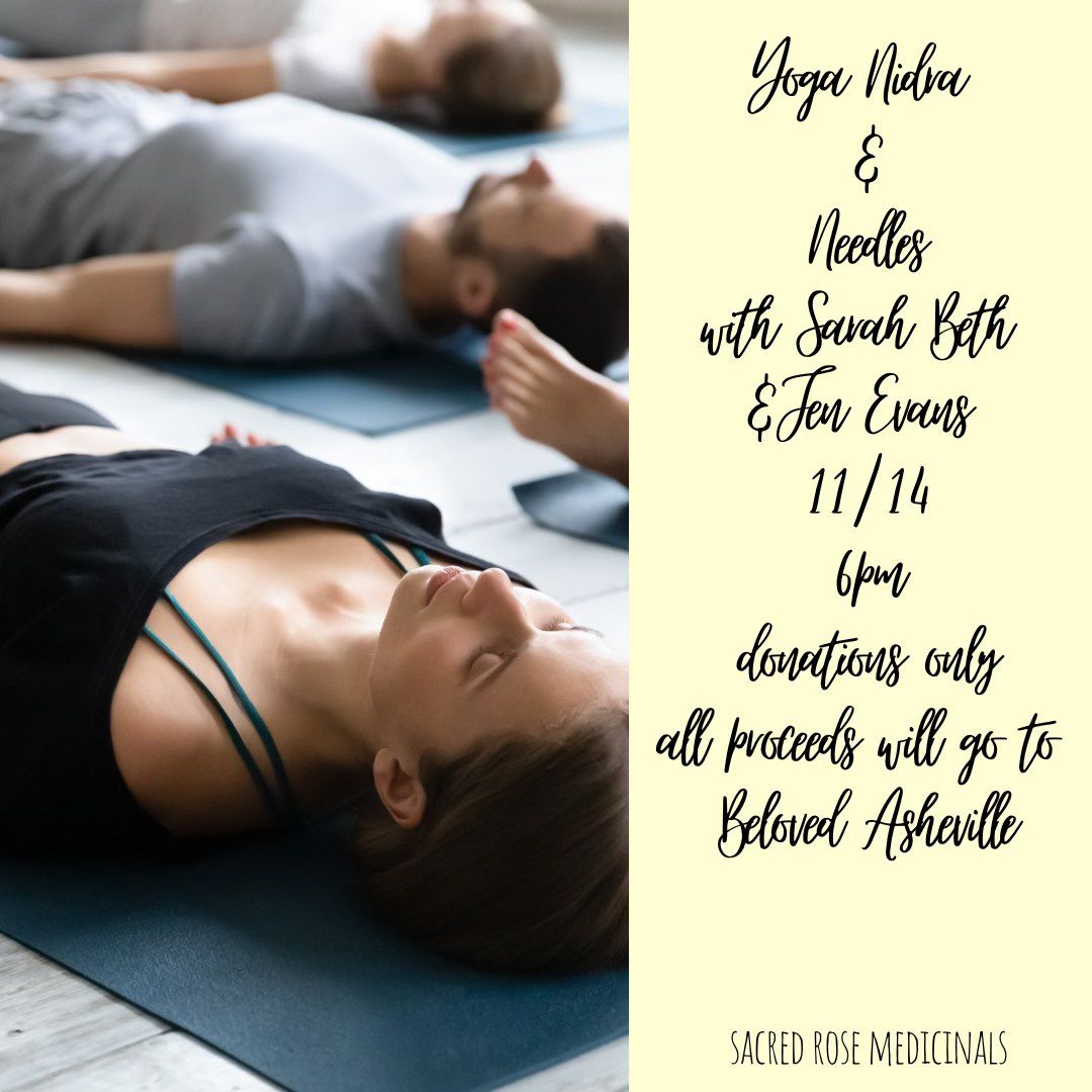 Donation Based Yoga Nidra & Needles with Jen Evans and Sarah Beth 