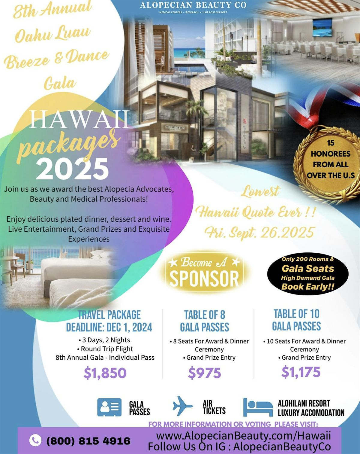 8th Annual Alopecian Beauty Co \u201cOahu Luau Breeze & Dance Gala\u201d