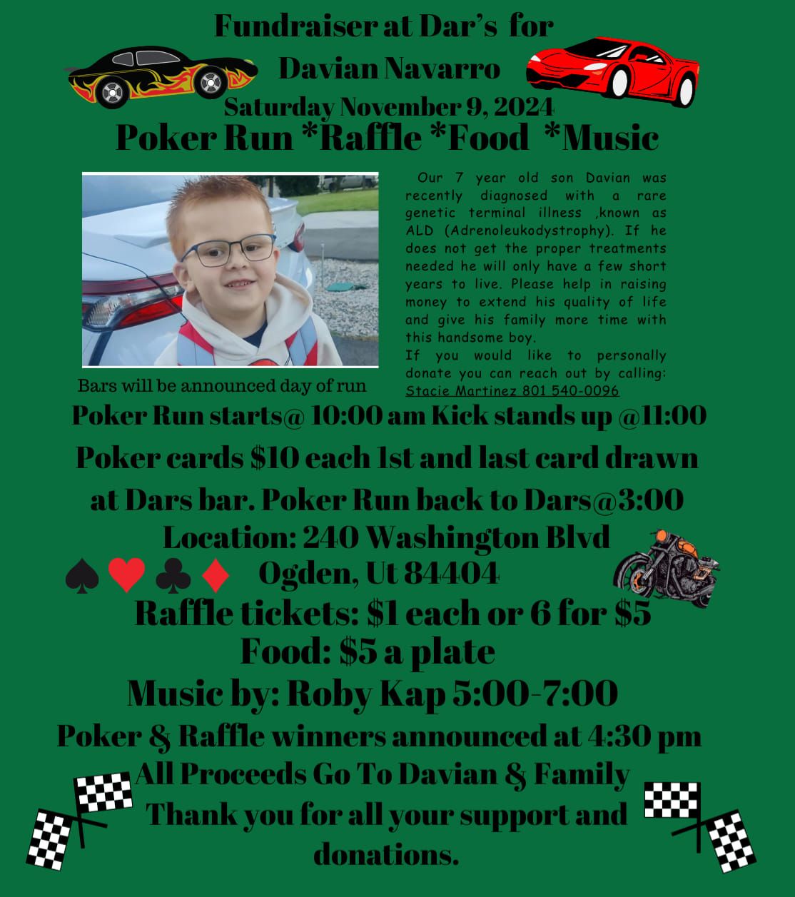 Davian's Poker Run Fundraiser \u2665\ufe0f