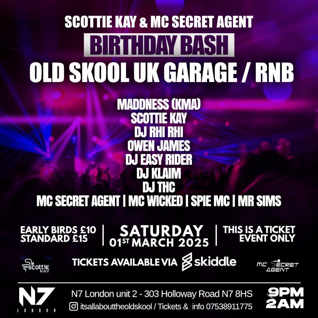 Scottie Kay & MC Secret Agent b-day bash