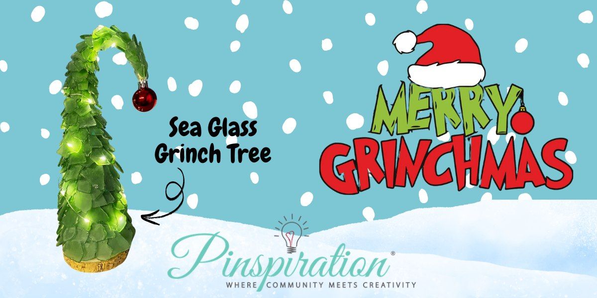 Grinch Sea Glass Christmas Tree