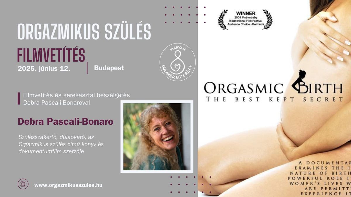 Orgazmikus Sz\u00fcl\u00e9s-Filmvet\u00edt\u00e9s \u00e9s Besz\u00e9lget\u00e9s\/Orgasmic Birth-Film Screening and Discussion