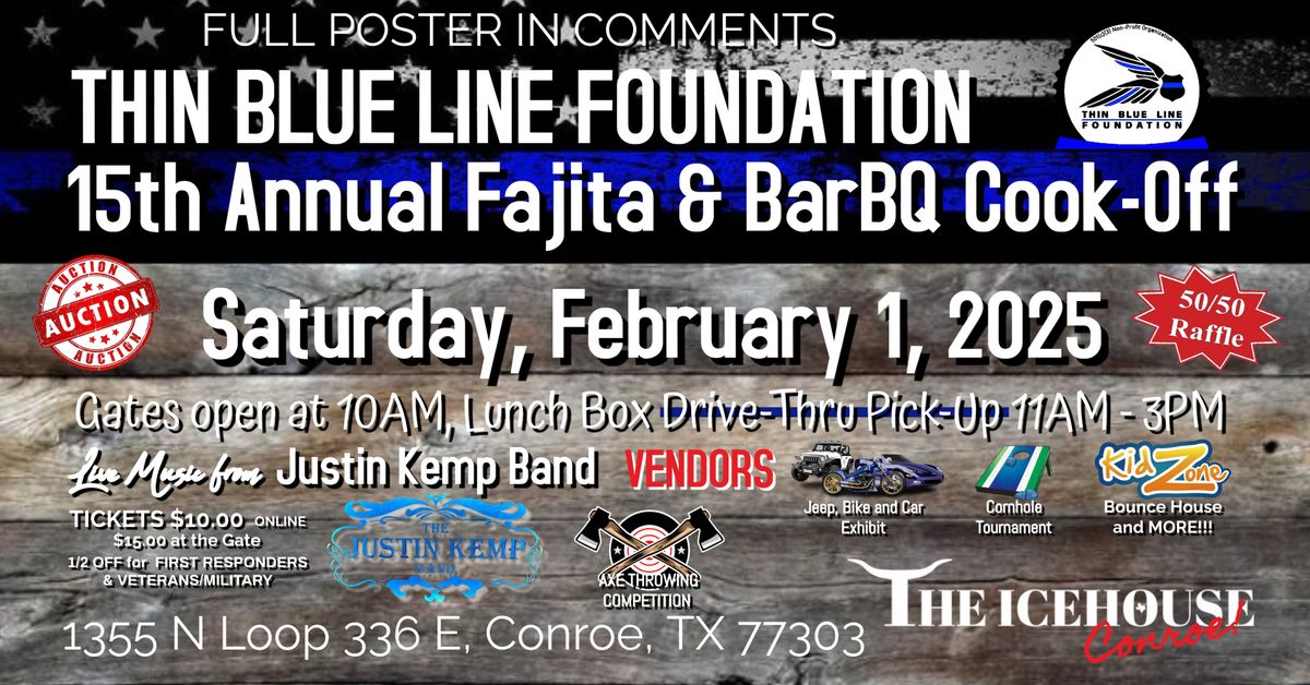 15th Annual Thin Blue Line Foundation Fajita & BarBQ Cook-Off