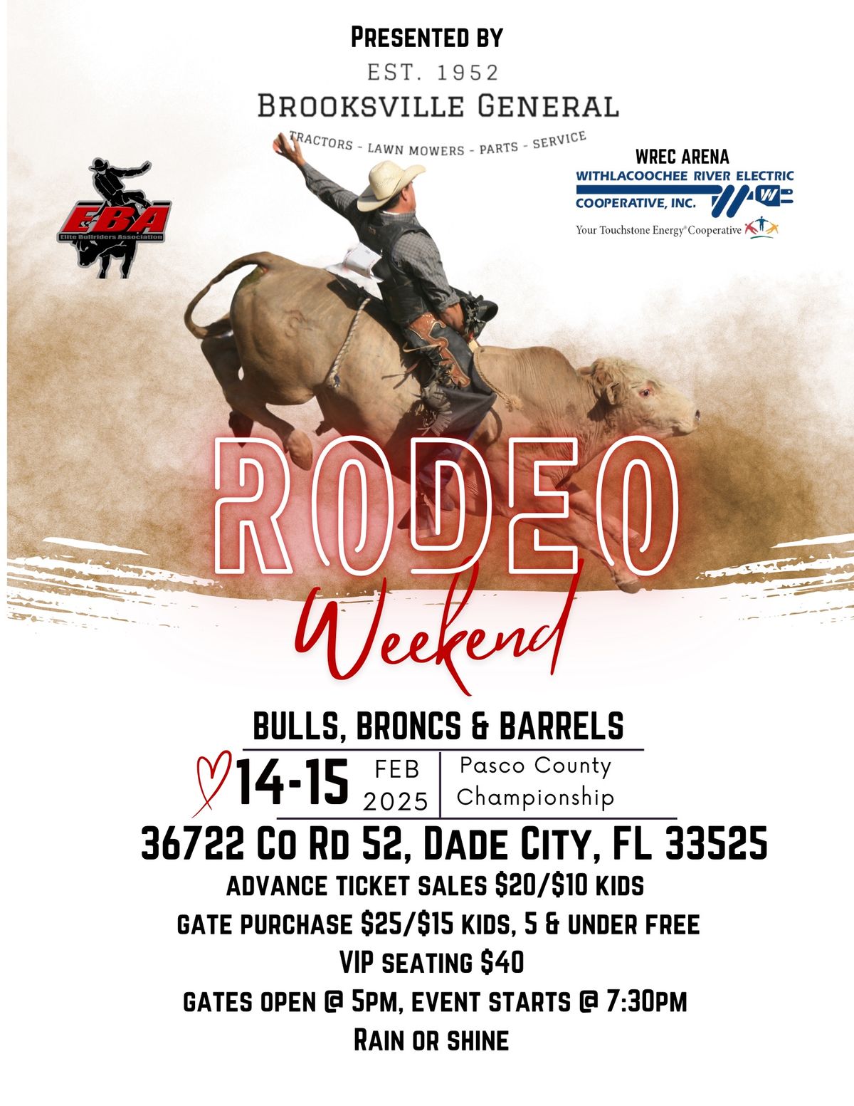 Pasco County Rodeo Bulls, Broncs & Barrels