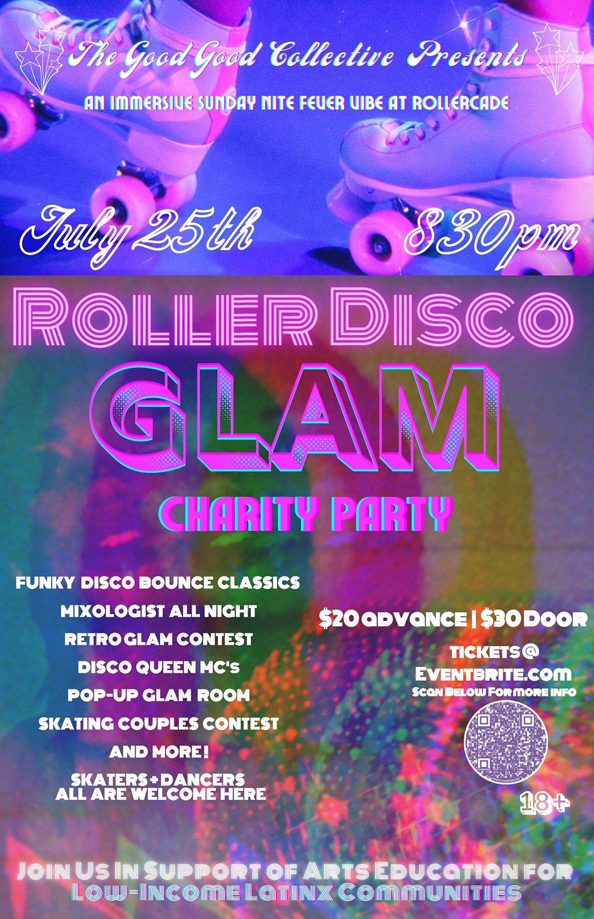 Roller Disco Glam Party