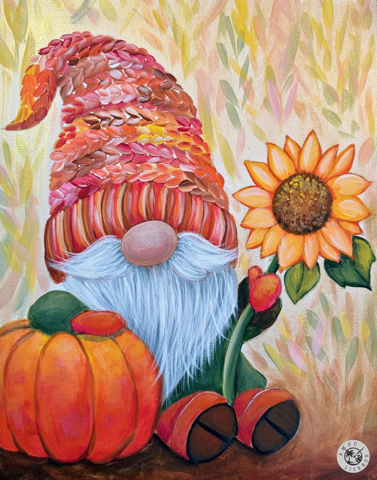 Happy Harvest Gnome | Paint and Sip