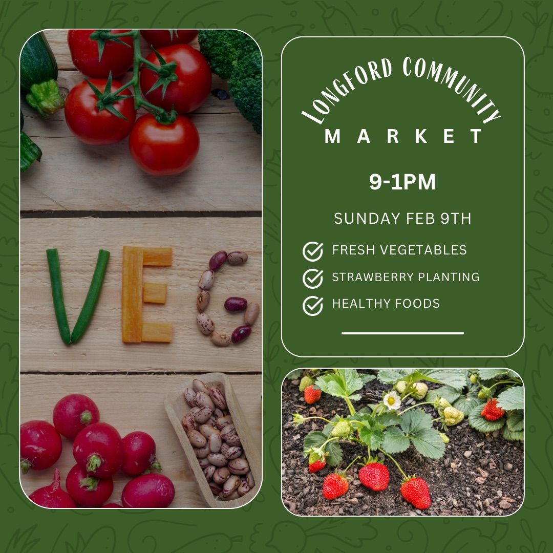 Longford community market -VEGUARY! 