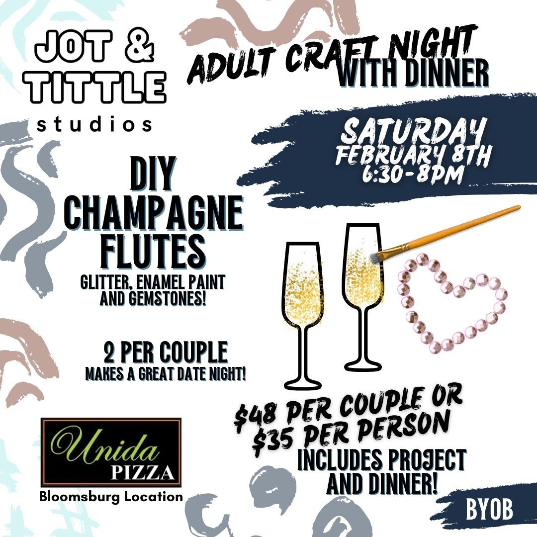 Crafty Date Night: DIY Champagne Flutes